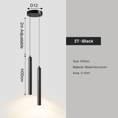 Lampade a Sospensione LED Moderne, Illuminazione per Isola Cucina, Luci Regolabili in Altezza, Lampadari per Camera da Letto e Soggiorno