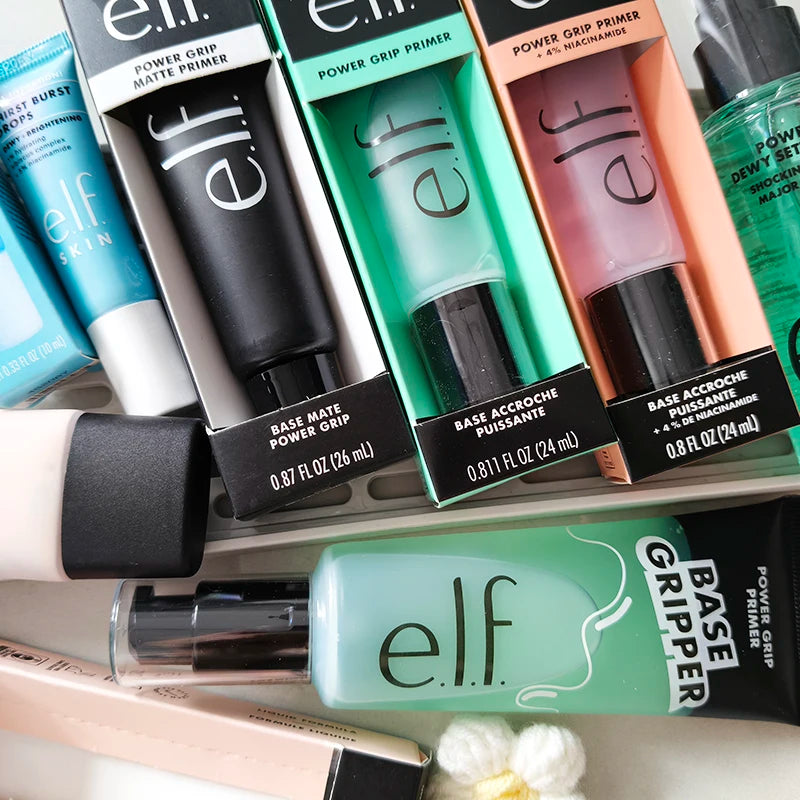 Essenza Primer Multi-effetto Verde e Rosa Hot Elf, Gel Illuminante e Idratante, Spray Fissante, Fondotinta Liquido, Cosmetici