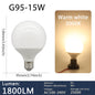 Confezione da 1-5 lampadine LED a globo G80 G95 G125 10W 12W 18W 40 Watt Lampadine LED Edison equivalenti, base E27 bianco caldo 3000K, latteo