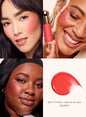 Rare Beauty Blush in Crema Effetto Fondente, Texture Opaca e Perlescente, Blush Glitterato, Illuminante, Nutriente, Idratante, Lucidalabbra