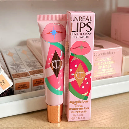 Rossetto in stick Charlotte New Pink Diamond Gold, fard in polvere colorato, lucidalabbra alla frutta, 4 colori, cosmetici portatili Tilbury