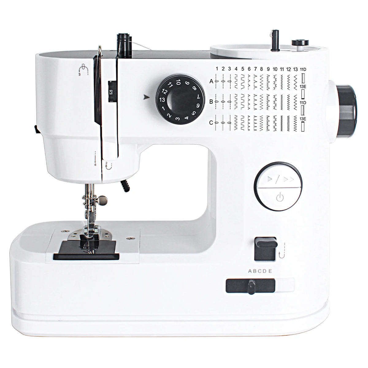 638 Mini Macchina da Cucire Elettrica per Uso Domestico con 41 Punti e Kit da Cucito da 42 Pezzi, Infilatura Facile e Funzionamento Fluido, Ottimo Regalo EU