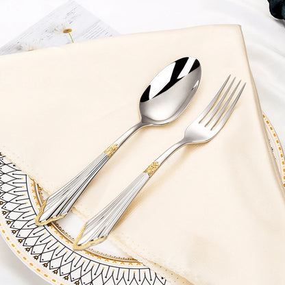 Set di 6 cucchiai da tavola da 6 cucchiai da zuppa in acciaio inossidabile Set di cucchiai da zuppa Royal 6 pezzi per cucina/casa/ristorante