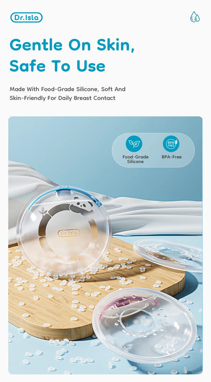 MAMIJOY Raccoglitore di Latte Materno 2 Pezzi 26mm in Silicone Ultra-Sottile Senza BPA, Coppette per Allattamento Indossabili, Salvagoccia per Latte Materno a Prova di Perdite per Mamme