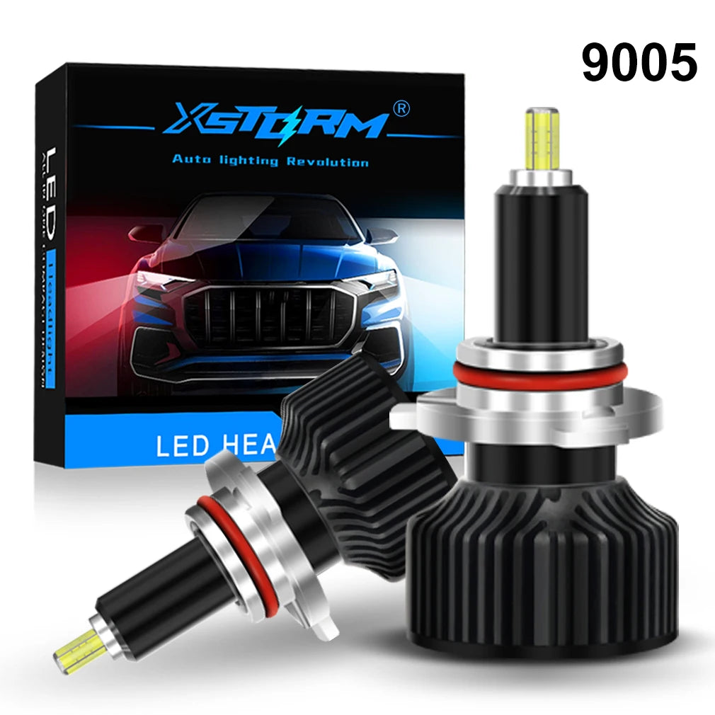 XSTORM H7 Faro LED 100W 20000LM H1 H11 9005 9012 Luce LED a 360° Faro auto automatico con ventola turbo luce 6000K 18 chip