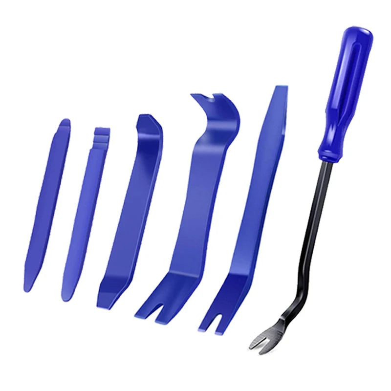 Kit di attrezzi per smontaggio auto iLMH, kit in plastica per rimozione pannelli, clip, finiture, radio, cruscotto, audio, attrezzi per installazione e riparazione