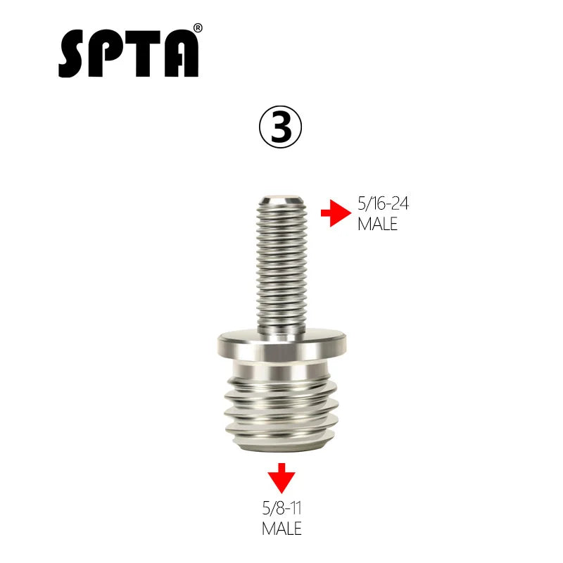 Convertitore connettore interfaccia adattatore filettatura smerigliatrice angolare SPTA da M14 a M16 a 5/8 a 5/16-24 per trapano elettrico lucidatore rotativo