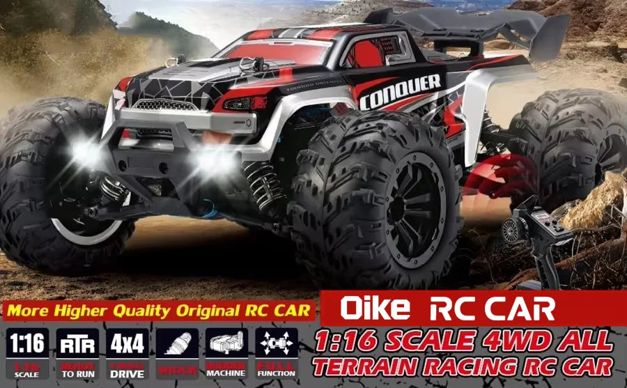 Auto radiocomandata Oike 4WD, fuoristrada 4x4, buggy ad alta velocità, camion super brushless, 50 o 80 km/h, auto da corsa con drift veloce, giocattolo, regalo