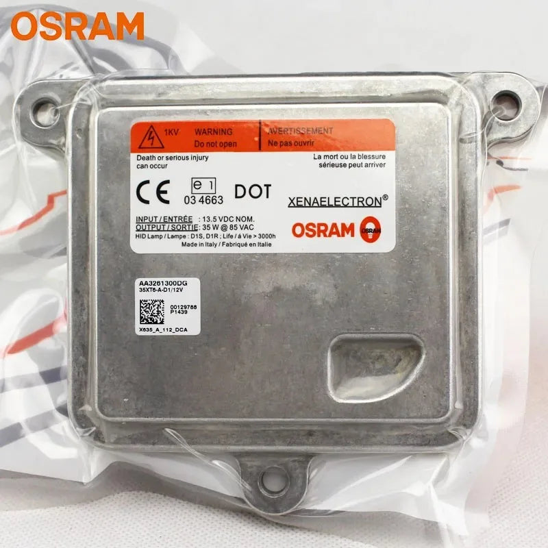 OSRAM XENAELECTRON D1S D1R Zavorra allo xeno 35XT6 12V 35W Nuovo originale Adattatore per fari HID per auto ECG per scarico gas automatico, 1x