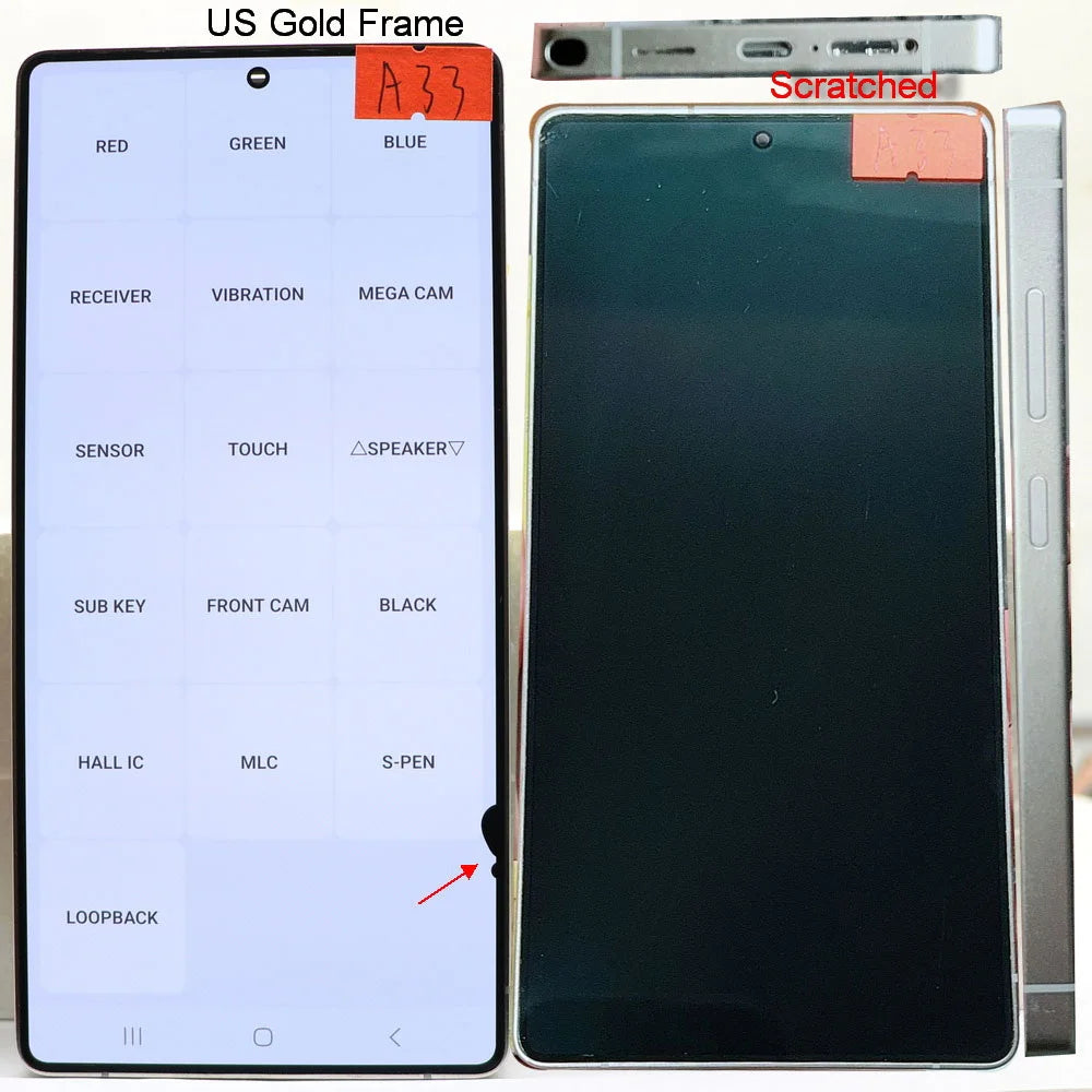 Display SUPER AMOLED S25 Ultra con Difetti per Samsung Galaxy S25 Ultra S938 SM-S938B S938U, Gruppo Schermo LCD e Touch Screen