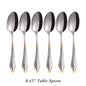Set di 6 cucchiai da tavola da 6 cucchiai da zuppa in acciaio inossidabile Set di cucchiai da zuppa Royal 6 pezzi per cucina/casa/ristorante