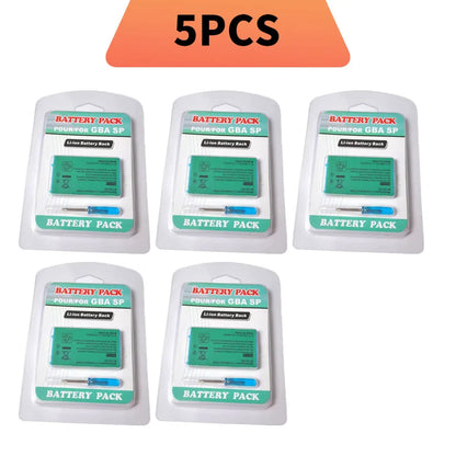 Nuova Batteria Ricaricabile agli Ioni di Litio da 850mAh per Game Boy Advance SP e Kit Cacciavite per Batteria di Ricambio GBA SP