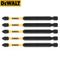 DEWALT Accessori per utensili Serie combinata con intaglio incrociato PH2 89MM 57MM 50MM Asta di prolunga per manica ad anello argento/giallo