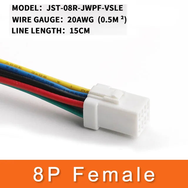 1 Set JST Automobile Auto Connettore Impermeabile 2/3/4/6/8Pin Maschio e Femmina Cablaggio Presa con 15 CM Filo 0.6 MM JST02T/02R-JWPF
