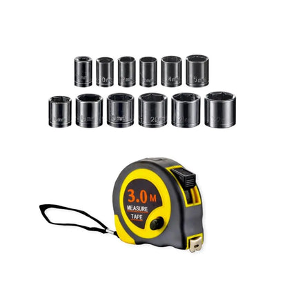 Set di 108 Utensili Manuali per Riparazioni Auto e Casa, Kit con Chiavi a Bussola, Chiavi a Cricchetto, Cacciaviti, Strumenti Portatili per Fai-da-Te con Valigetta