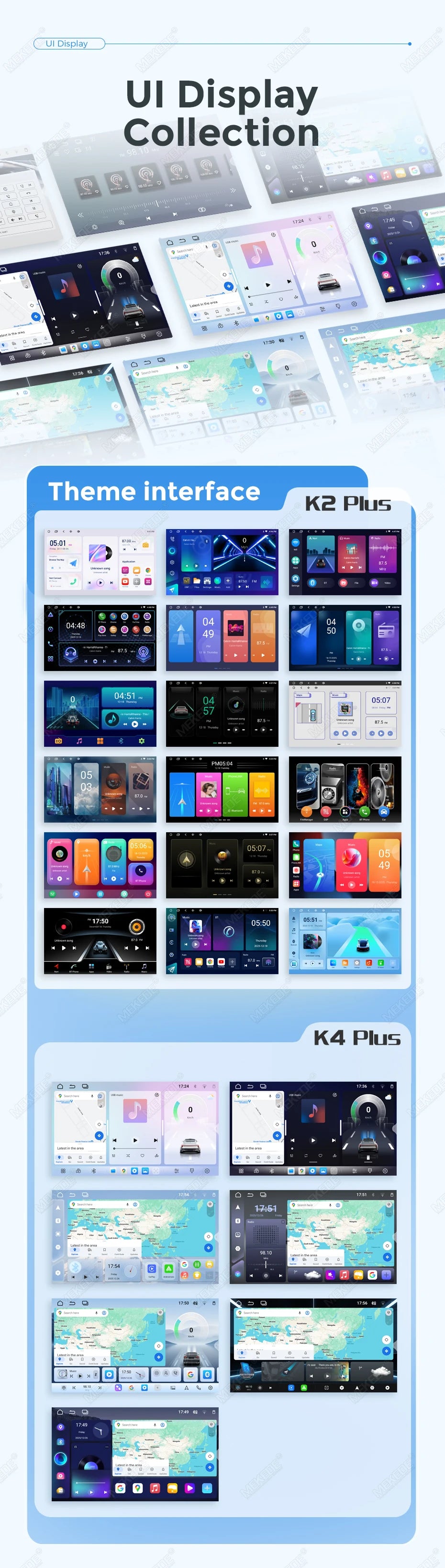 MEKEDE Android 15 Wireless CarPlay Auto Car Multimedia Player per VW Golf Passat Polo EOS T5 Skoda Combi 4G WiFi Luce Ambientale