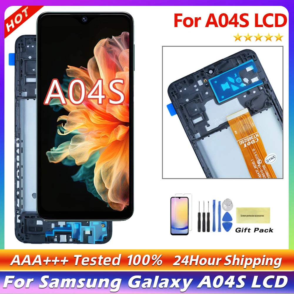 6.5 ''Per Samsung Galaxy A04S Display LCD Touch Screen Digitizer Per Samsung A047F, A047F/DS, display LCD Con Sostituzione del Telaio