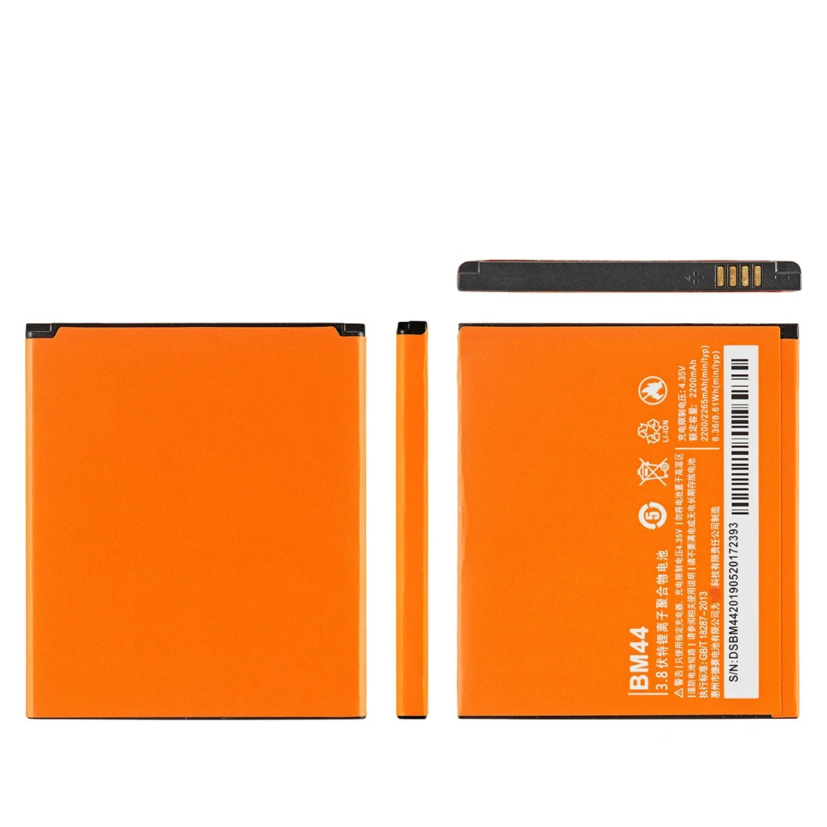 100% batteria originale BM44 2650mAh per Xiaomi Redmi 2/Hongmi 2 BM44 batterie di ricambio per telefono di alta qualità