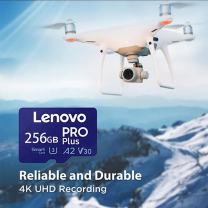 Scheda di memoria Lenovo TF, Micro SD, 128 GB, 256 GB, 512 GB, 1 TB, UHS-I, U3, V30, impermeabile, resistente agli urti, per smartphone, tablet e sistemi di videosorveglianza.