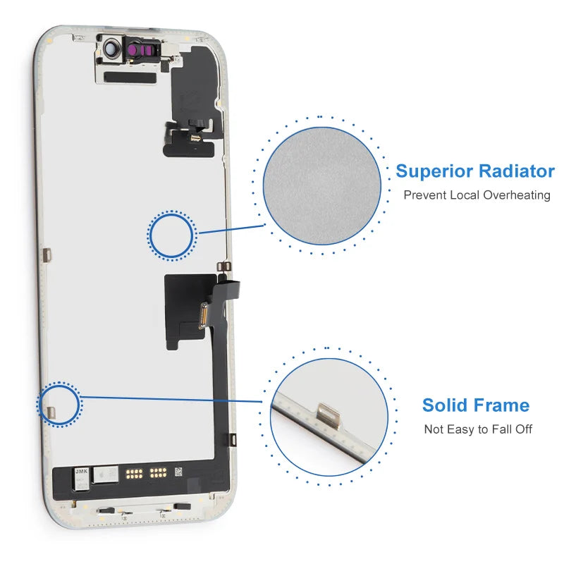 Display Premium Testato al 100% per iPhone 16 Pro, Ricambio Schermo LCD Touch con 3D Touch A3293 A3083 A3292 A3294