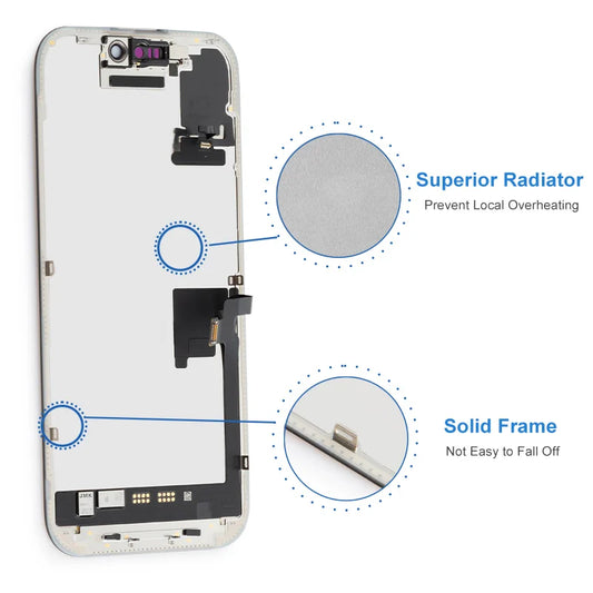 Display Premium Testato al 100% per iPhone 16 Pro, Ricambio Schermo LCD Touch con 3D Touch A3293 A3083 A3292 A3294