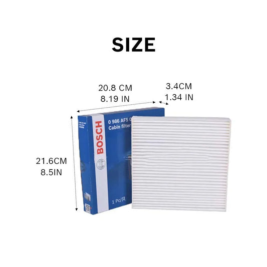 Filtro abitacolo Bosch AF5067 per Honda Civic (FC/FK), CR-V (RW/RT/RS), Fit/Jazz (GE/GK/GR), HR-V/Vezel (RU), City (GM2/GM6) [OE: 80292TG0Q01]
