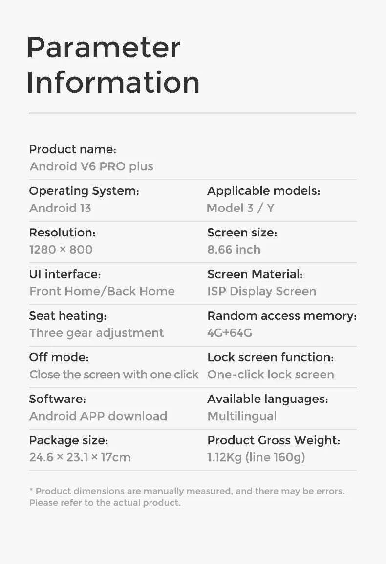 Mekede Sistema Multimediale di Intrattenimento Android da 8,66 Pollici 4GB 64GB con Controllo Touch per Tesla Model 3/Y, Regolazione Sedile, Controllo Climatizzatore, Supporto YouTube Netflix 4G LTE WiFi, Lettore Video Multim