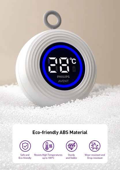 Termometro Digitale per Bagnetto Philips Avent, Lettura Rapida in 5 Secondi, Ricaricabile USB, Materiale ABS Sicuro, Misuratore di Temperatura Galleggiante per Bambini