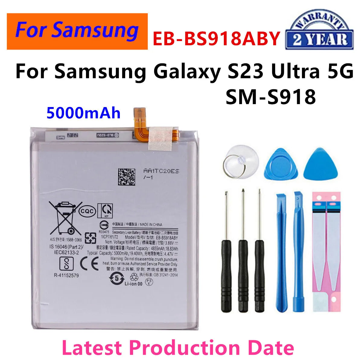 Batteria EB-BS901ABY EB-BS937ABY EB-BS721ABY EB-BS948ABY per Samsung Galaxy S22 S23 S24 S25 S26 Plus Ultra S24 FE S25 Edge