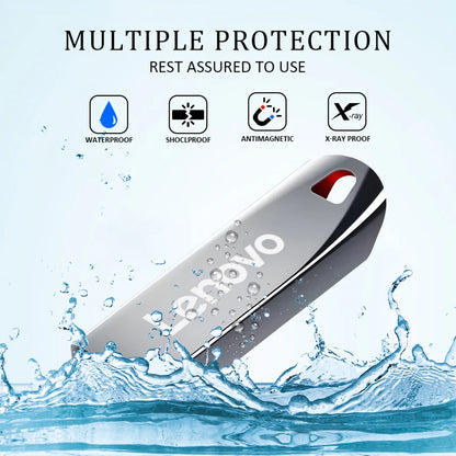 Lenovo, unità SSD portatile ad alta velocità, chiavetta USB da 1 TB, 512 GB, 256 GB, memoria USB da 128 GB, 64 GB, unità flash USB per smartphone, laptop e PC.