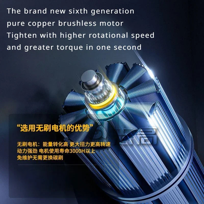 CHIGO Trapano elettrico senza spazzole Trapano avvitabile a batteria 80N.m 18V Cacciavite Batteria agli ioni di litio Utensili elettrici