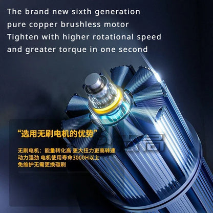 CHIGO Trapano elettrico senza spazzole Trapano avvitabile a batteria 80N.m 18V Cacciavite Batteria agli ioni di litio Utensili elettrici