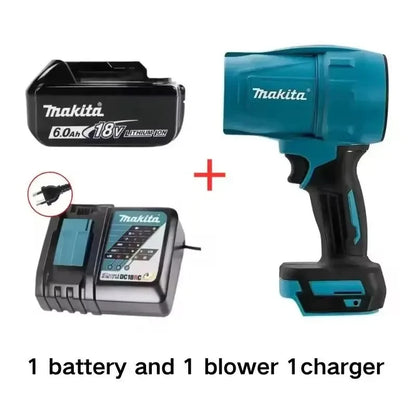 Soffiatore ad alta potenza Makita M306, 1080 W, con elevata capacità di asciugatura, ideale per lavare auto e rimuovere l'acqua dalle superfici.