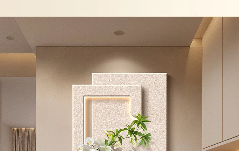 Decorazioni per l'ingresso Lampade da parete a LED Pianta verde Corridoio Corridoio Moderno dipinto sospeso Luci murali per vasi da soggiorno di fascia alta