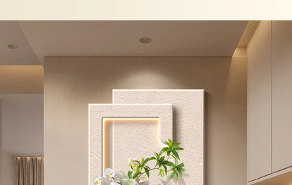 Decorazioni per l'ingresso Lampade da parete a LED Pianta verde Corridoio Corridoio Moderno dipinto sospeso Luci murali per vasi da soggiorno di fascia alta