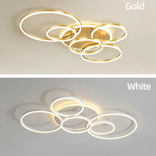 Lampadario a LED moderno per illuminazione a soffitto, ideale per soggiorno, studio, camera da letto, lampada da soffitto dimmerabile, lampade decorative per illuminazione interna.