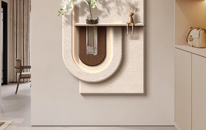 Decorazioni per l'ingresso Lampade da parete a LED Pianta verde Corridoio Corridoio Moderno dipinto sospeso Luci murali per vasi da soggiorno di fascia alta