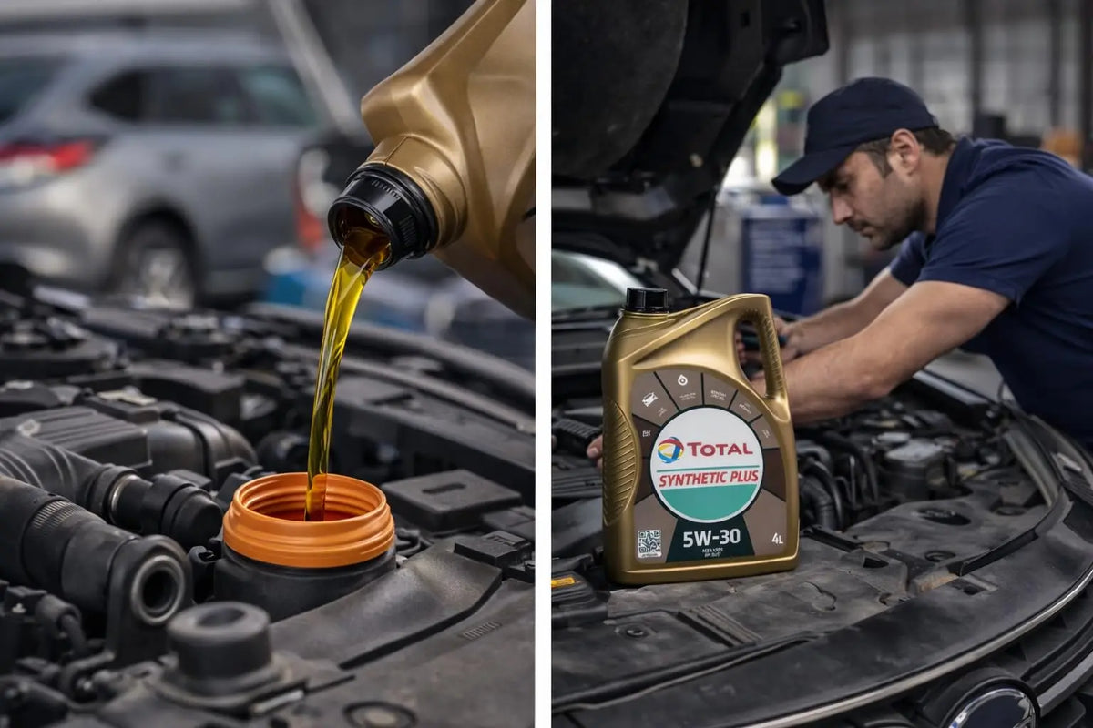 Total Synthetic Plus 5W-30 – Olio motore sintetico di alta qualità per motori a benzina e diesel – Massima protezione, minore usura, prestazioni elevate – 4 litri.