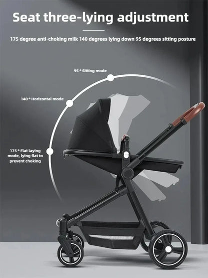 Passeggino Doppio per Bambini da Esterno, Multifunzionale 3-in-1, con Due Seggiolini Auto per Bambini