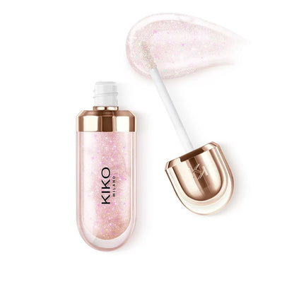 Rossetto KIKO Double Touch, gloss labbra 3D Hydra, resistente all'acqua, non trasferibile, tinta labbra non appiccicosa, effetto vetro, volumizzante, idratante, trucco per labbra