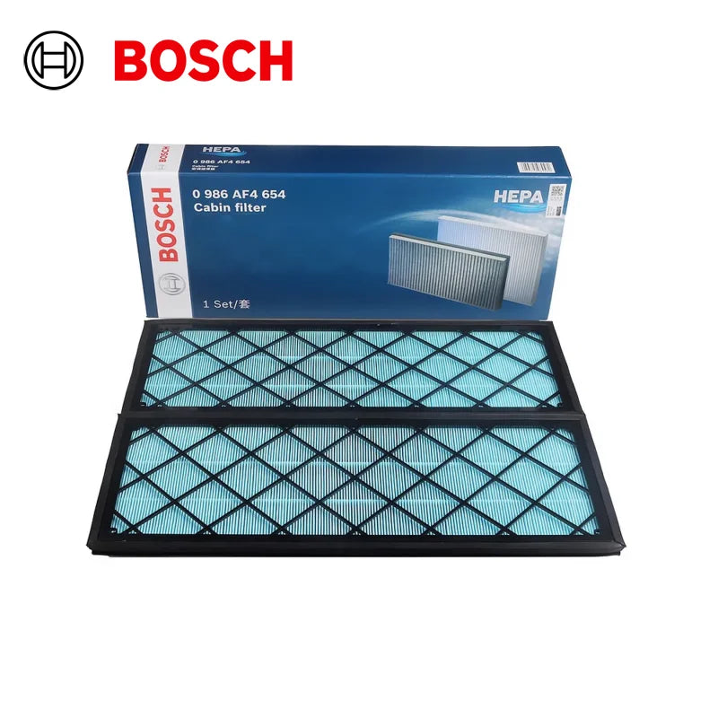 Filtro Aria Abitacolo Bosch 0986AF4654 per Tesla Model Y EV, Set Filtro Inferiore Esterno HEPA al Carbonio【OE:165837500A】