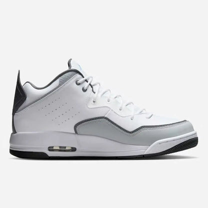 Sneakers Nike bianche e grigie, modello medio, con dettagli patchwork, dal design semplice ed elegante, dotate di suola ammortizzata, perfette per un look casual alla moda. IF0848-141