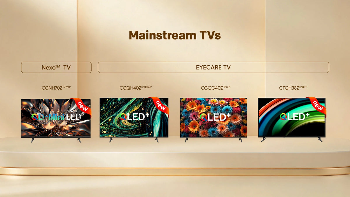 TV QLED Full HD Coocaa 40" – Google Cast integrato, 60Hz, HDR10 & HLG, Dolby Audio, Bluetooth 5.1, Qyocare 5.0 Anti Luce Blu, senza sfarfallio, 2 porte HDMI e 2 porte USB, luminosità 200 cd/m², rapporto di contrasto 5000: