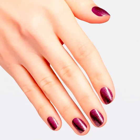 OPI Let's Rejoicify Smalto per Unghie Nail Lacquer 15 ml - viola prugna con riflessi rossi e dorati