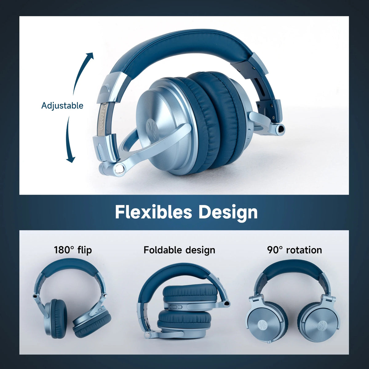 Oneodio Upgrade Pro C Cuffie wireless Bluetooth 5.2 Over Ear Type C Sport Auricolare Bluetooth con microfono Audio ad alta risoluzione 110 ore
