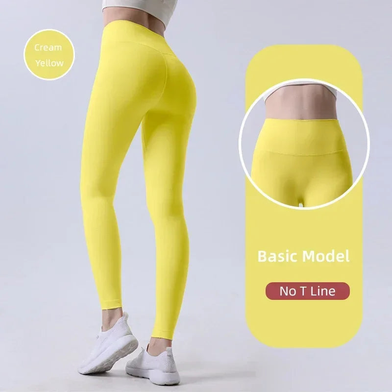 2024 Vendita calda Fitness Allungamenti Leggings femminili a figura intera Pantaloni da corsa Pantaloni da yoga comodi e aderenti Legging da allenamento