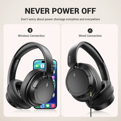 Oneodio EKSA V16 Cuffie wireless Bluetooth 5.3 Cuffie over-ear con microfono Modalità bass/pop Cuffie Hi-res HiFi cablate APP 90 ore