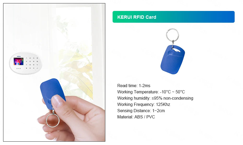 KERUI W184 Tuya Smart 4G Sistema di Allarme Wireless WIFI GSM Allarme Rilevatore di Movimento Sensore Porta Antifurto Supporto Alexa e Google