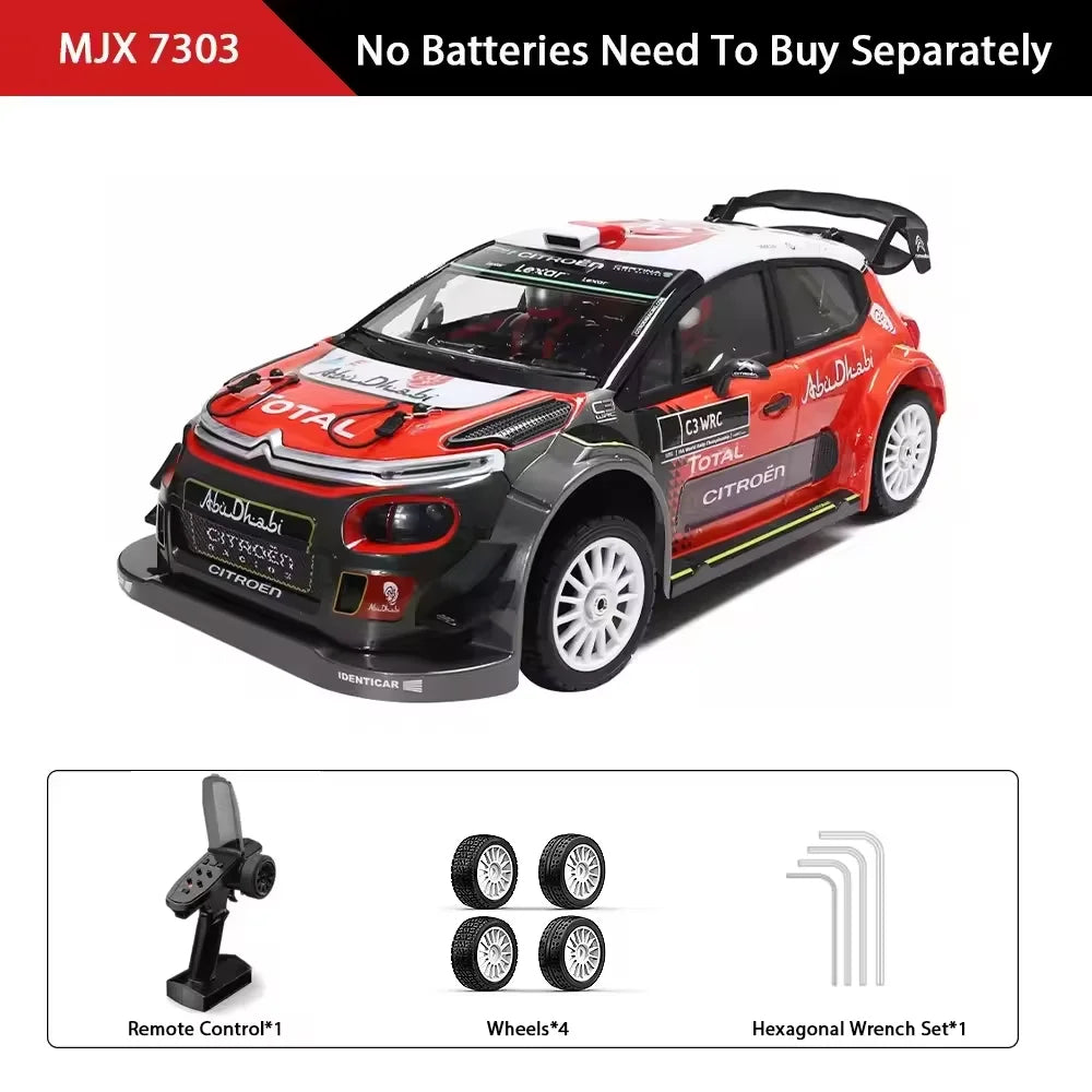 NUOVO MJX HYPER GO 7303 Auto RC 1:7 4WD con ESC 120A e Motore Brushless 2500KV, Auto Telecomandata ad Alta Velocità 60km/h per Drift e Fuoristrada, Regalo Giocattolo