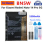 Batteria BN4A BN5W BN5Y BN6C BN71 BM68 BM5R BM5T BN5V BP59 per Xiaomi Redmi Note 7 14 15 Pro Xiaomi 13T Redmi 12 Poco X6 X7 5G